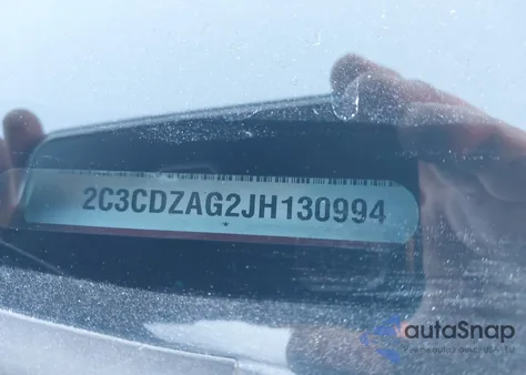 2018 Dodge Challenger Sxt из США, поврежденный, VIN 2C3CDZAG2JH130994